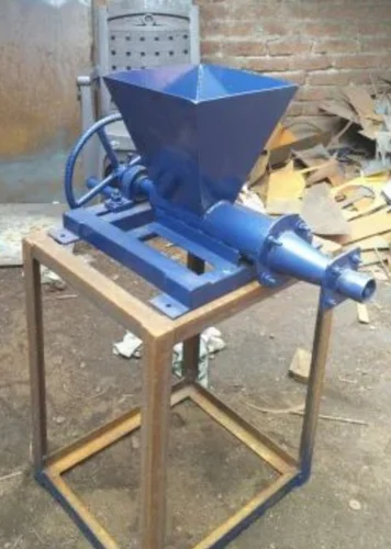 Hand operated cow dung log machine